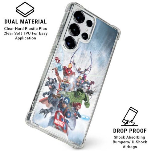 Marvel Avengers Assembled Galaxy S25 Ultra Clear Case